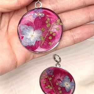 Circle of blossom earrings